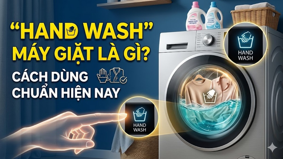 Hand Wash trong máy giặt là gì? Cách dùng chuẩn hiện nay